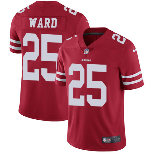 Nike 49ers #20 Jimmie Ward Red Team Color Men's Stitched NFL Vapor Untouchable Limited Jersey